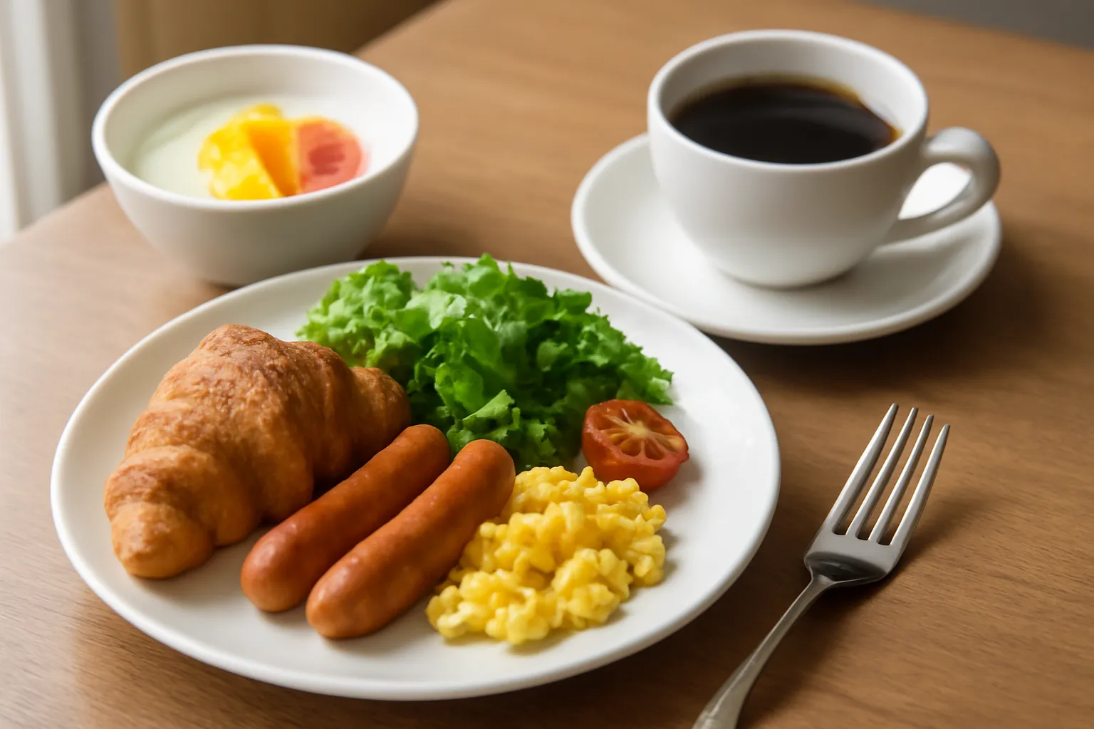 カフェ式の朝食